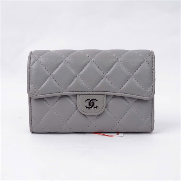 Ví Chanel xám gập 3 (31576712) +