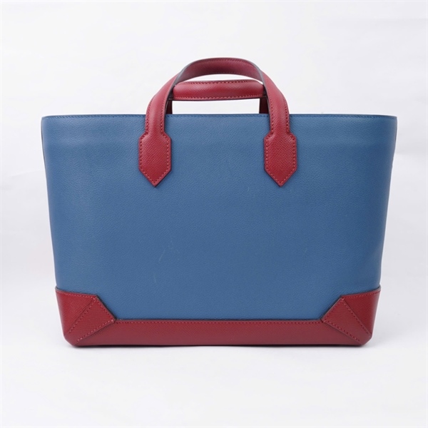 Túi Hermes Tote xanh viền đỏ stamp-X(2016) sz30 KG+