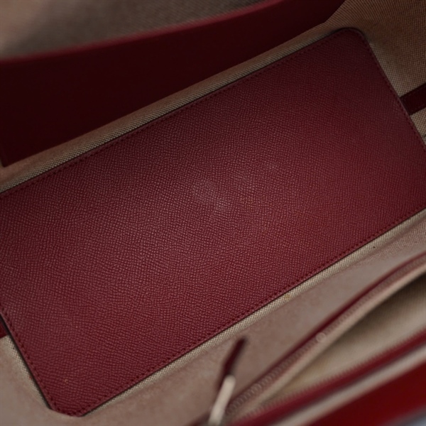 Túi Hermes Tote xanh viền đỏ stamp-X(2016) sz30 KG+