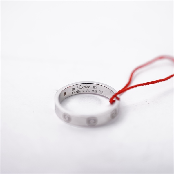 Nhẫn Cartier bạc (FAN573) sz59 (A-T) KG+