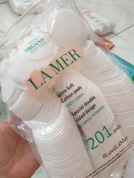 Bông Tẩy Trang La Mer 100% Organic (VN) 201 Miếng