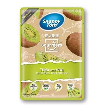 Pate Snappy Tom cao cấp vị Cá ngừ & Kiwi 70g