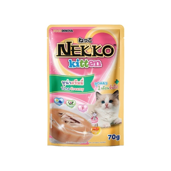 Pate Nekko Kitten Mèo con Creamy vị Cá ngừ 70g