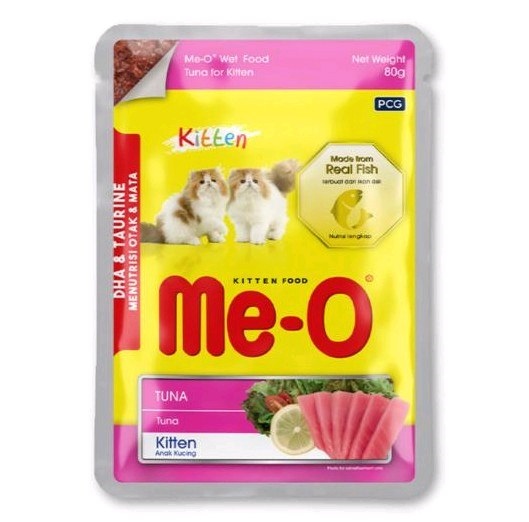 Pate Me-O Kitten mèo con vị Cá ngừ 80g