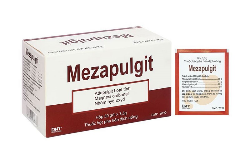 Mezapulgit (Attapulgite + Magnesium + Aluminium...) (H*30gói*3,3g) - Hà Tây