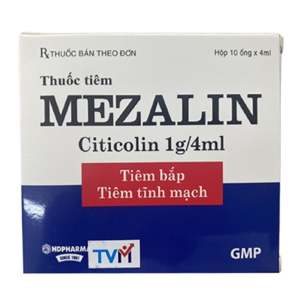 Mezalin (Citicolin 1g/4ml ) (Hộp 10 ống x 4ml) - Hải Dương - TVM