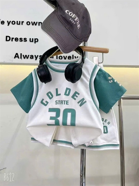 BT Bộ ngắn thể thao - trắng (90-130)