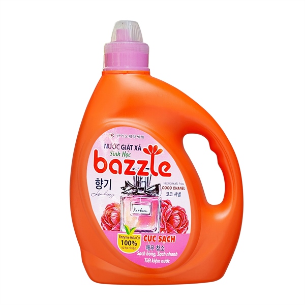 Nước giặt xả sinh học Bazzle hương nước hoa Coco - Chanel 3,6kg