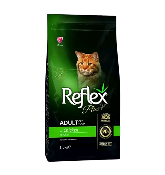 Hạt Reflex Plus Adult mèo lớn vị Gà 1,5kg (cao cấp)