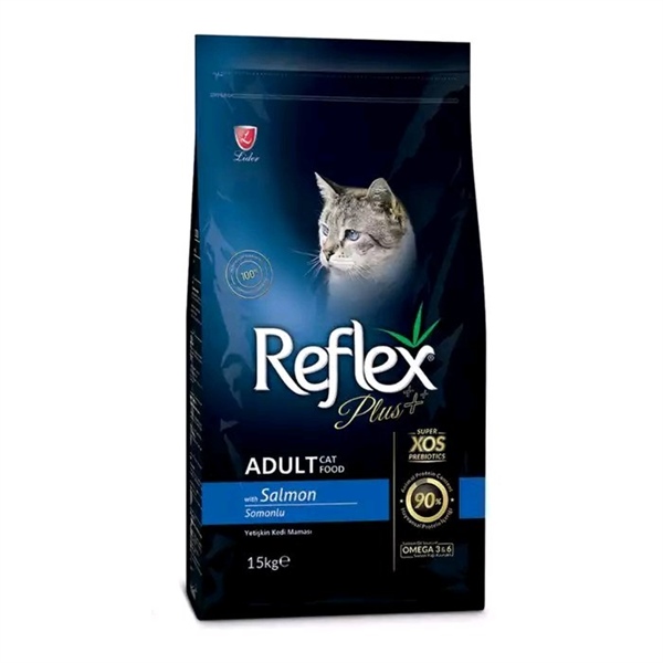 Hạt Reflex Plus Adult mèo lớn vị Cá hồi 1,5kg (cao cấp)