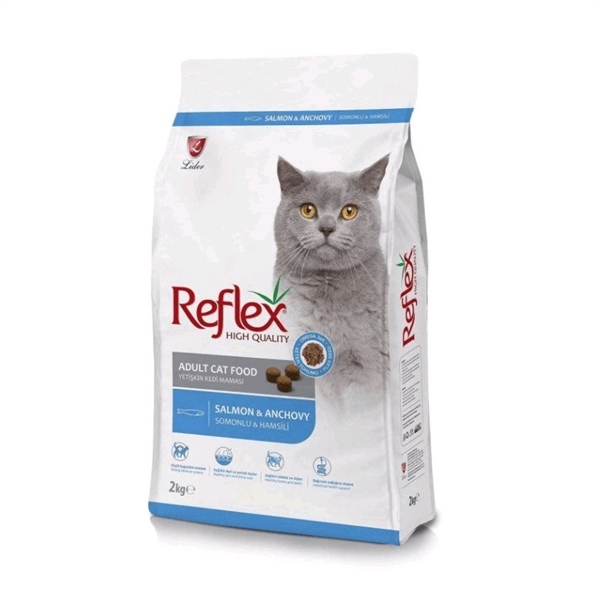Hạt Reflex Adult mèo lớn vị Cá Hồi & Cá cơm 2kg