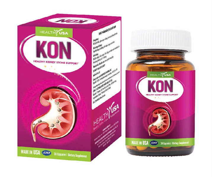 KON (Giải độc thận, tiêu sỏi thận) (Lọ*30viên) - Healthy USA