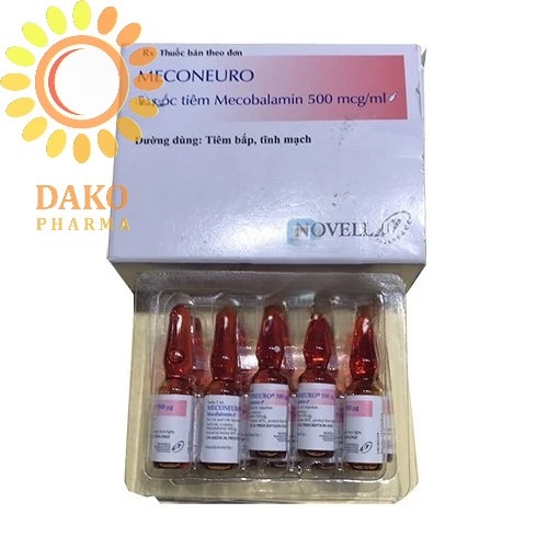 Meconeuro (Mecobalamin 0,5mg/ml) Hộp 10 ống x 1ml - Indonesia