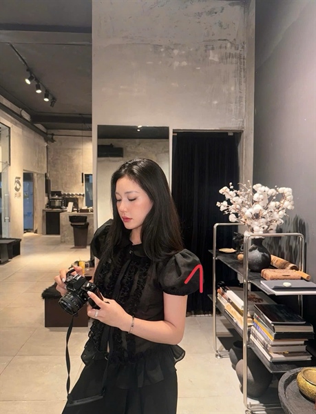 Áo sơ mi cổ sen husi top