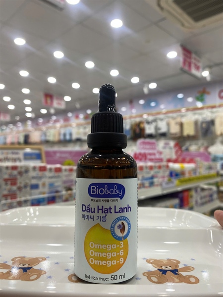 Dầu hạt lanh Biobaby 50ml 6M+