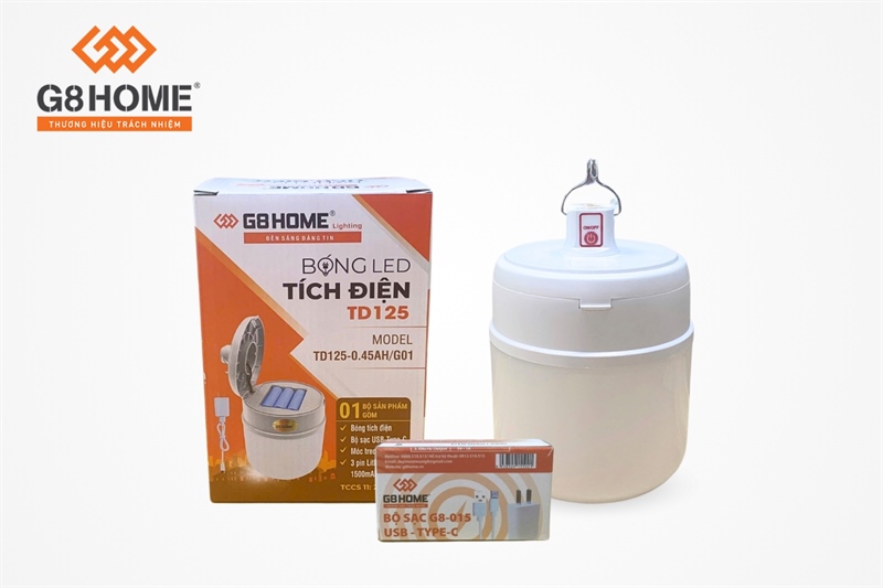 BÓNG LED TÍCH ĐIỆN G8