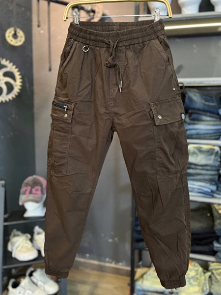 Joogger Dài QCSC- 1658 túi hộp Nâu bò