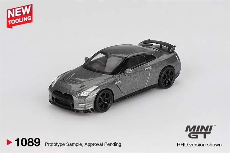 (Pre-Order .../2025) Mini GT Box Version MGT01089 NISSAN GT-R 2013 Dark Metal Gray (NISMO R35 CRS Version)