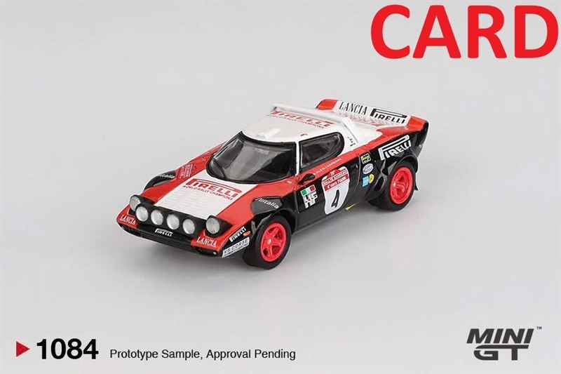 [SGTVN] Mini GT CARD Version MGT01084 Lancia Stratos HF #4 1978 Rally Sanremo Winner