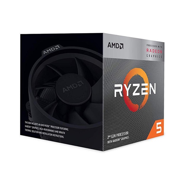 CPU AMD Ryzen 5 3400G 3.7GHz up to 4.2GHz, 4 nhân 8 luồng, 4MB Cache, Radeon Vega 11, 65W (Socket AM4)
