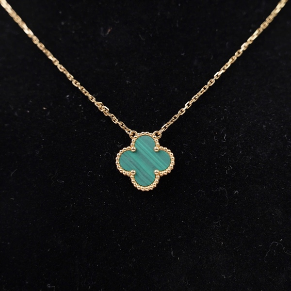 Dây chuyền Van Cleef hoa xanh lục (JA386990) (HC) +