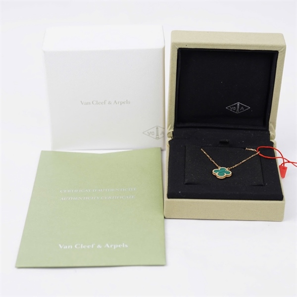 Dây chuyền Van Cleef hoa xanh lục (JA386990) (HC) +