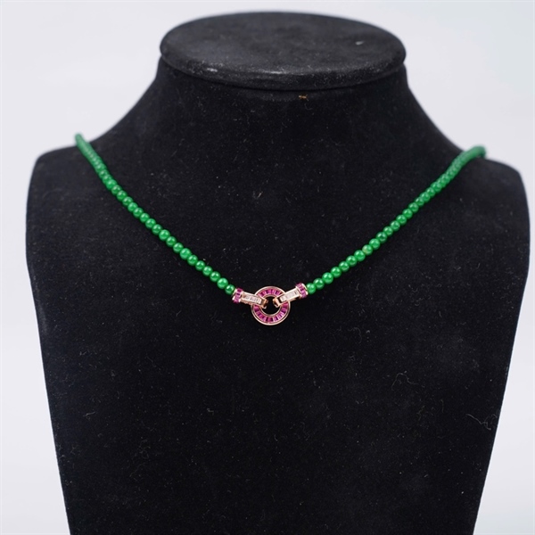 Chuỗi cẩm thạch lục 194 hạt li 3.55-3.06mm (882259)+