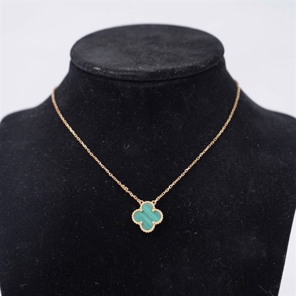 Dây chuyền Van Cleef hoa xanh lục (JA386990) (HC) +