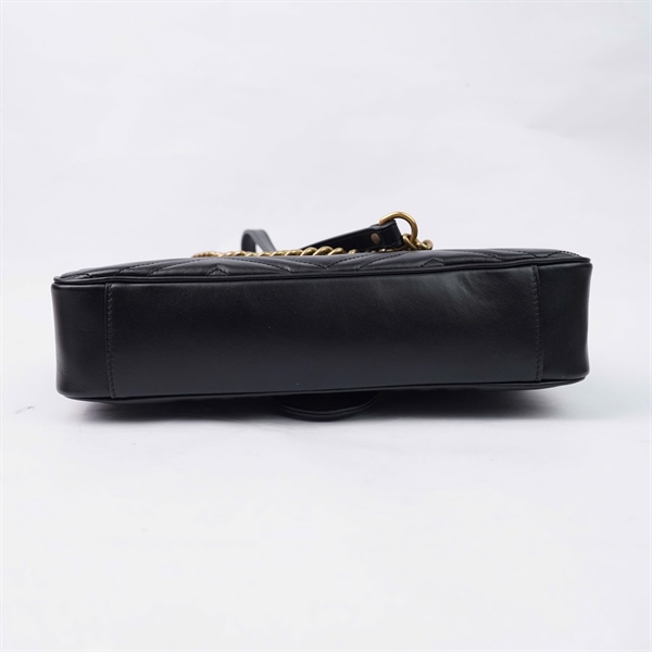 Túi GG Marmont đen (443496-525040) sz30 KG+