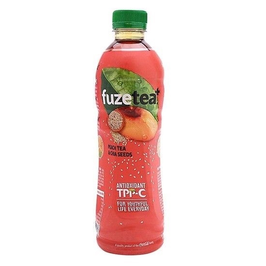 TRà đào và hạt chia FuzeTea+ ビーチティー