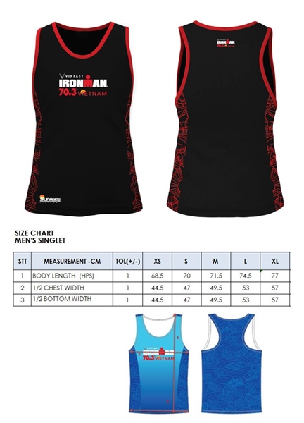 2024 IRONMAN 70.3 Da Nang Man's event singlet
