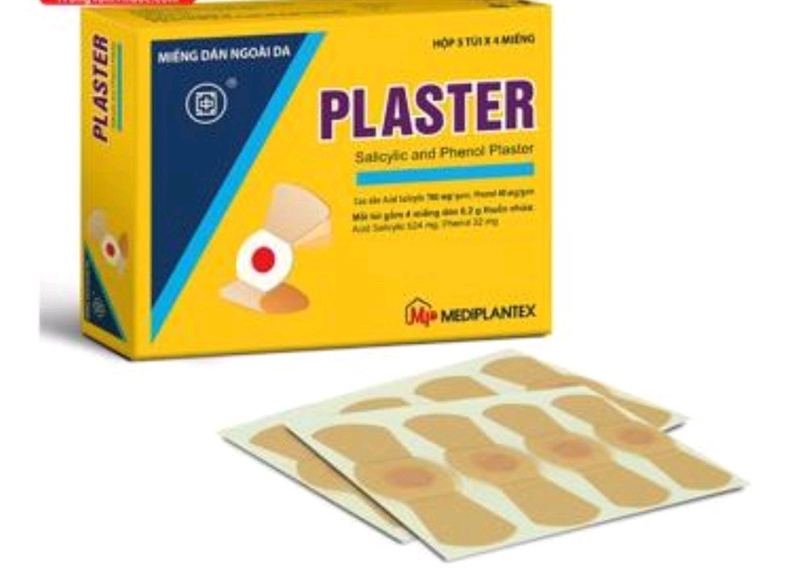 Mia - Plasters (Cao dán mụn cơm, chai chân) (Hộp*5 túi*4miếng) - Mediplantex
