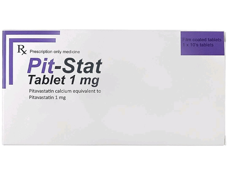 Pit - Stat Tablet 1mg (Pitavastatin) (Hộp 1 vỉ x 10 viên) - Am Vi