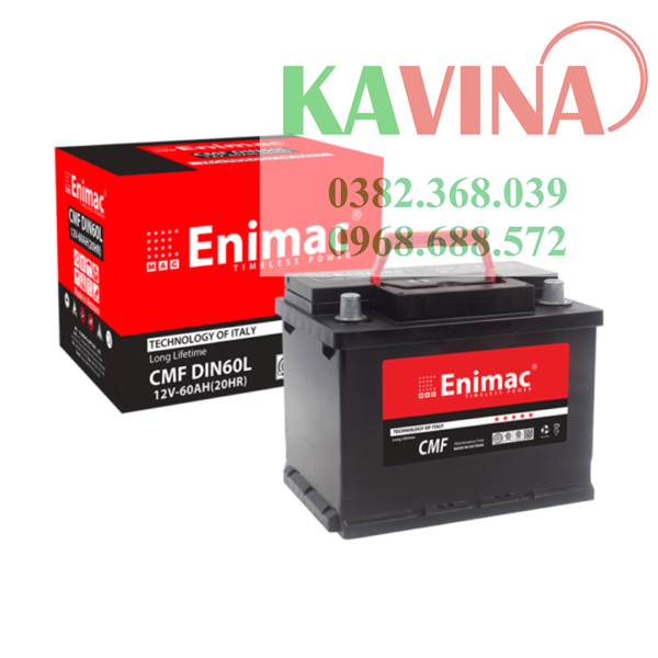 Bình ắc quy Enimac CMF DIN60L (12V-60Ah)