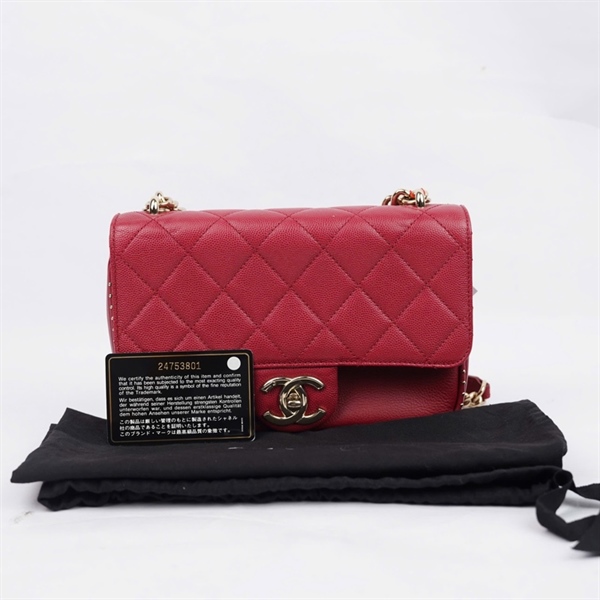 Túi Chanel đỏ (24753801) sz20 (LTB) KG+