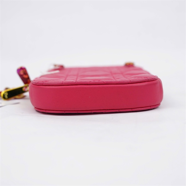 Túi Dior Phone hồng (56-MA-0212) sz10 (LTB) KG+