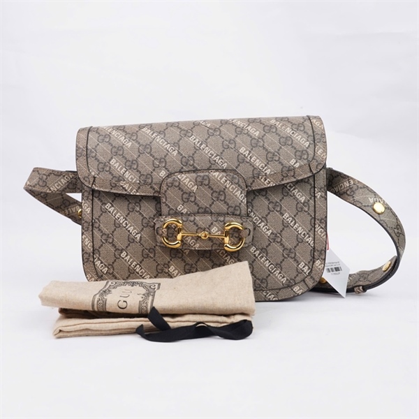 Túi GG 1955& Balenciga xám (602204-520981) sz24 (LTB) KG+