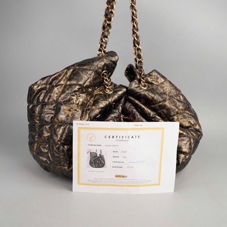 Túi Chanel Tote đen nhũ vàng (13001400) sz32 KG+