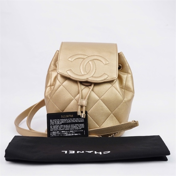Balo Chanel vàng ánh nhũ (31138794) sz15-12-20 (LTB) KG+