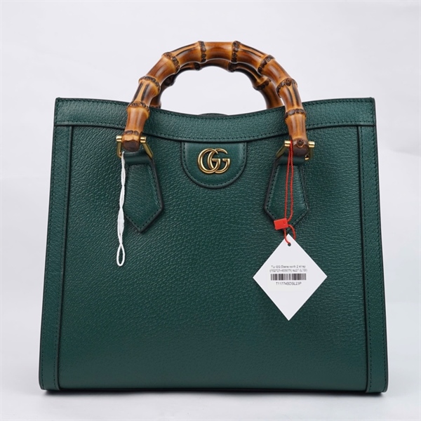 Túi GG Diana xanh 2 strap (702721-493075) sz27 (LTB) KG+