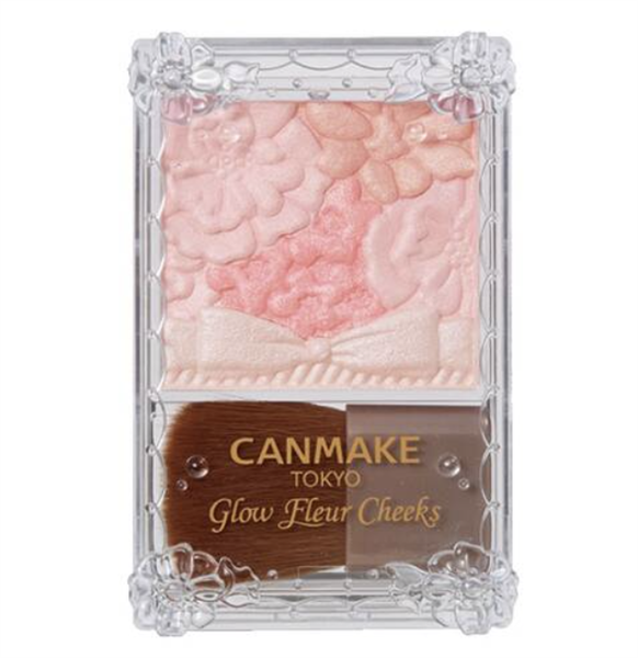Canmake Glow Fleur Cheeks Blush, 18 Milky Coral