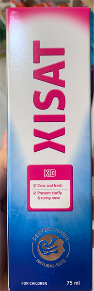 Dung dịch vệ sinh mũi - Trẻ em Nước biển sâu Xisat (75ml), Việt Nam,(01 chai/hộp)