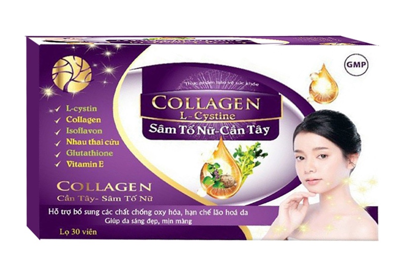 Viên uống collagen l-cystine th pharma (c/30v) (tím)