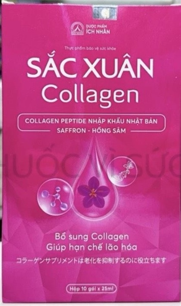 Sắc Xuân Collagen (Hộp 10 gói x 25ml) - Ích Nhân