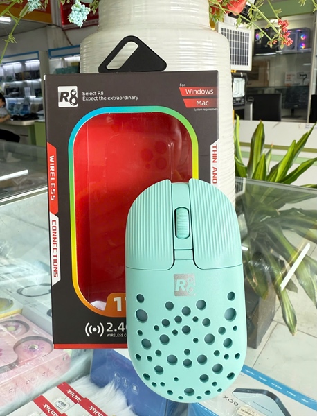 MOUSE WIRELESS R8 1717 GREEN