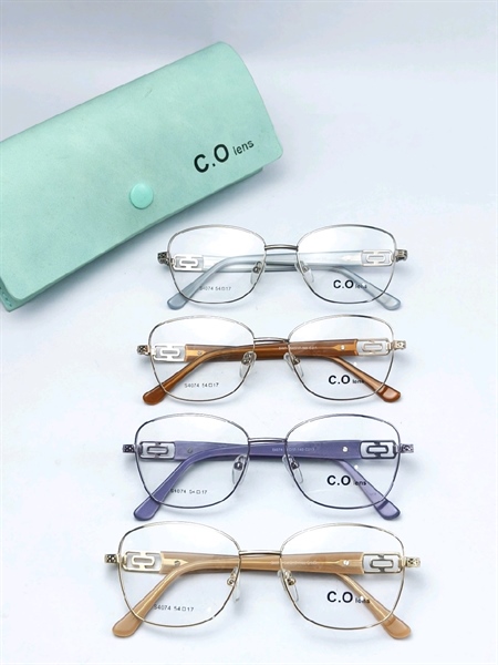 Gọng Kim loại lão Nữ 150 + hộp C.Olens 3 mã S4074