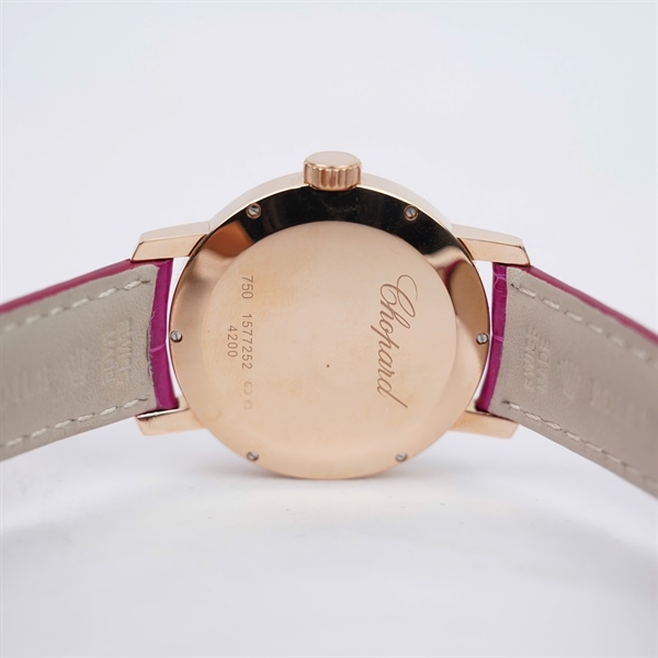 Đồng hồ Chopard vàng đính kim dây hồng (1577252) sz35 (HC) KG+