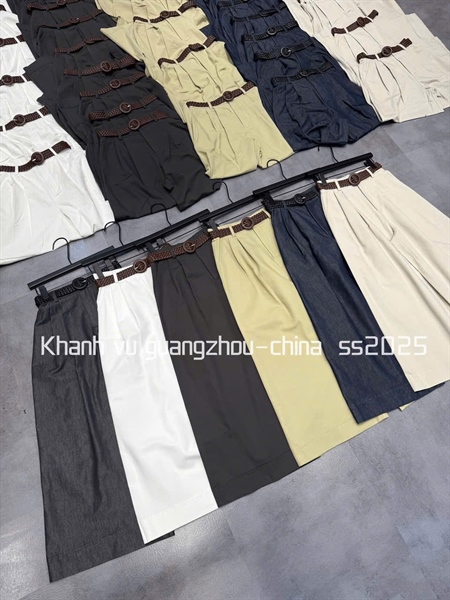 Quần Vải Suông Kèm Đai 25303