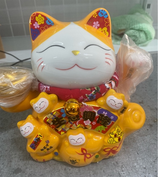 Mèo thần tài vàng