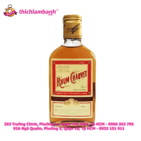 Rượu Dark Rum Chauvet 175ML
